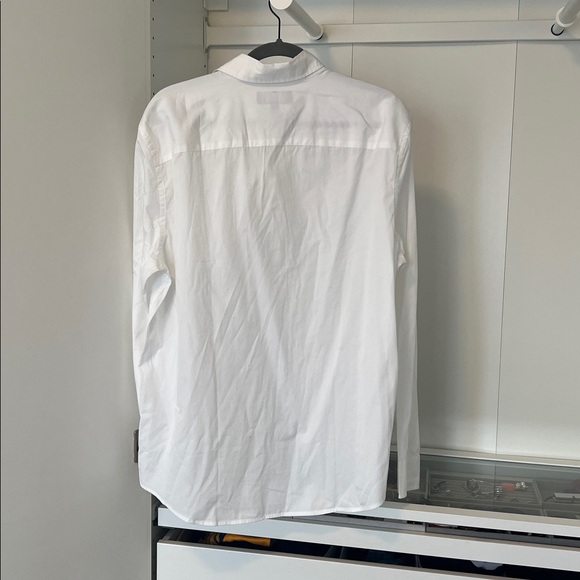 Banana Republic Mens White Button Down Shirt Size L Standard Fit Cotton - Picture 5 of 5